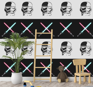 Star wars gränsmönster barn tapeter - Tenstickers