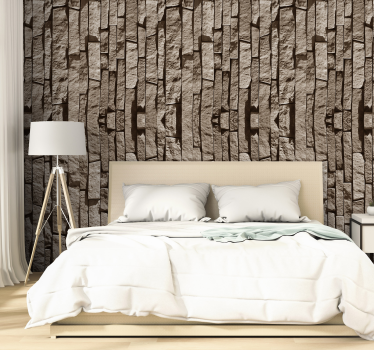Steneffekt texturerat tapet - Tenstickers