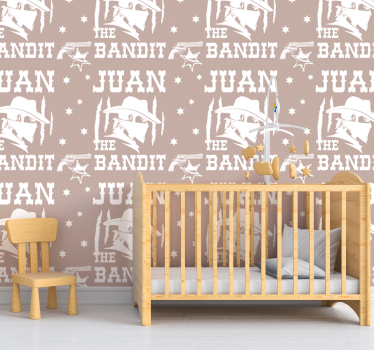 Tapet anpassningsbara cowboytema - Tenstickers