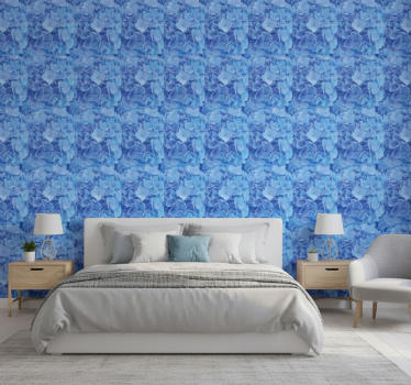 Tapet blommor hortensia blommor - Tenstickers
