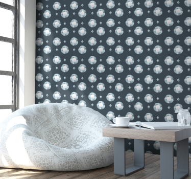 Tapet cirklar, prickar och polka dots geometrisk orb mønster - Tenstickers