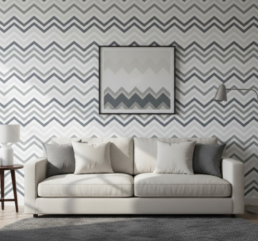 Tapet geometriska former chic chevron-motiv - Tenstickers