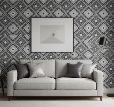 Tapet geometriska former diamantillusion - Tenstickers