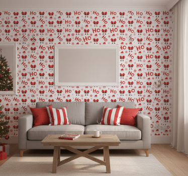 Tapet jul tomten hohoho - Tenstickers