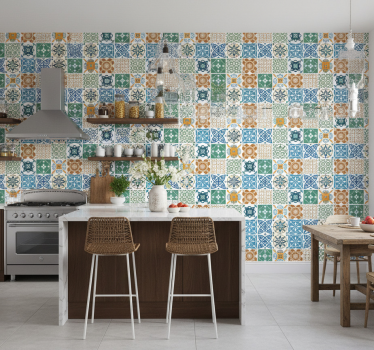 Tapet kök porslinplattor mix - Tenstickers