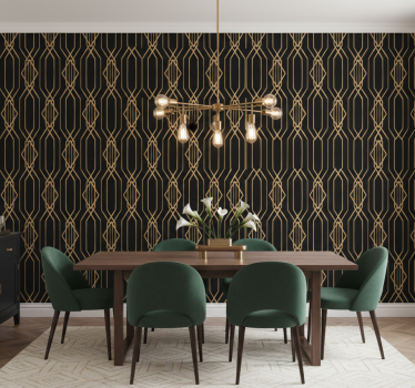Tapet matsal art deco elegans - Tenstickers