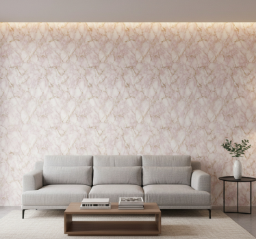 Tapet marmor rosa effekt - Tenstickers