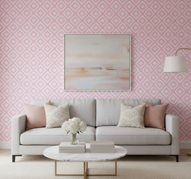 Tapet texturer och mönster rosa rutor geometrisk mönster - Tenstickers