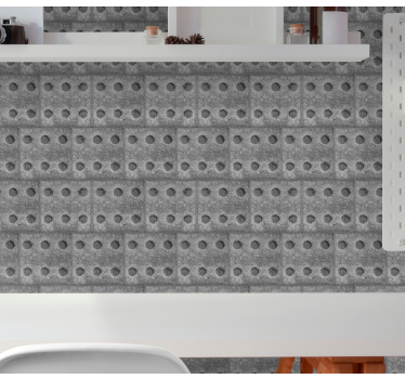 Texturerat tegelmotiv Tapet stenar - Tenstickers