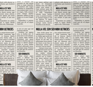 Tidningsdesign retro tapet - Tenstickers