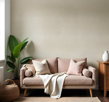 Tunt jutebeige motiv Tapet andra texturer - Tenstickers
