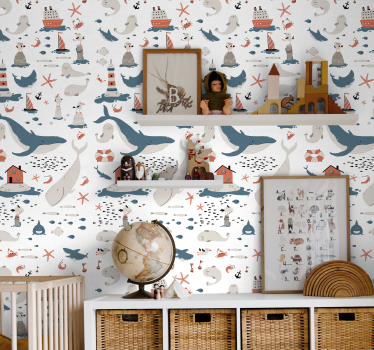 Under havet barn tapeter - Tenstickers