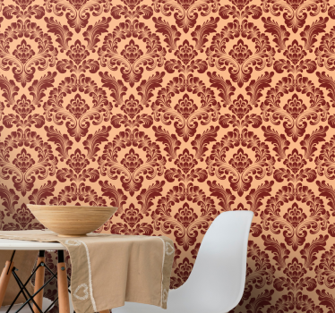 Utsmyckad vintage stil Barock tapet - Tenstickers