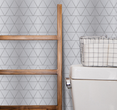 Vackra metalliska trianglar lounge tapeter - Tenstickers