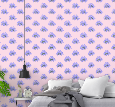 Violetta blommor natur tapeter - Tenstickers