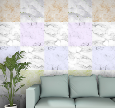 Vit marmor effekt textur marmor effekt tapet - Tenstickers