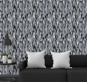 Zebra rand motiv Zebra tapet - Tenstickers