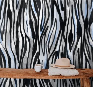 Zebra randig duk Zebra tapet - Tenstickers